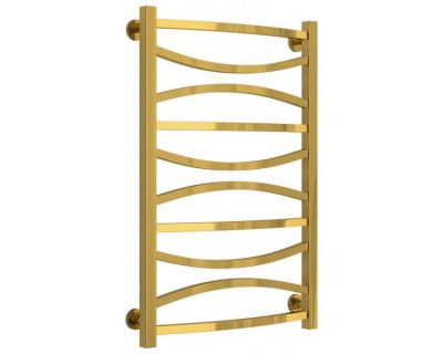 Полотенцесушитель водяной Сунержа Ажур, высота 80 см, ширина 50 см, нижнее подключение, цвет золото, 03-0255-8050