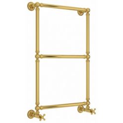 Полотенцесушитель водяной Сунержа Ренессанс 1304, высота 86 см, ширина 50 см, нижнее подключение, цвет золото, 03-0280-8650