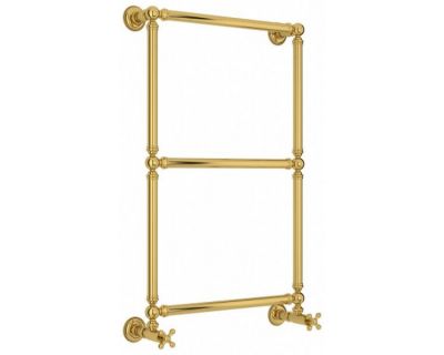 Полотенцесушитель водяной Сунержа Ренессанс 1304, высота 86 см, ширина 50 см, нижнее подключение, цвет золото, 03-0280-8650