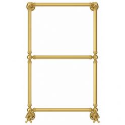 Полотенцесушитель водяной Сунержа Ренессанс 1304, высота 86 см, ширина 50 см, нижнее подключение, цвет золото, 03-0280-8650