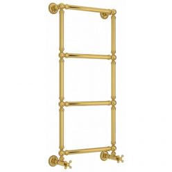 Полотенцесушитель водяной Сунержа Ренессанс 1304, высота 96 см, ширина 40 см, нижнее подключение, цвет золото, 03-0280-9640