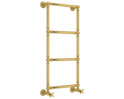 Полотенцесушитель водяной Сунержа Ренессанс 1304, высота 96 см, ширина 40 см, нижнее подключение, цвет золото, 03-0280-9640