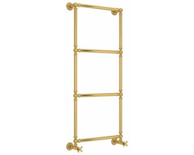 Полотенцесушитель водяной Сунержа Ренессанс 1304, высота 120 см, ширина 50 см, нижнее подключение, цвет золото, 03-0280-1250
