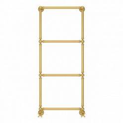 Полотенцесушитель водяной Сунержа Ренессанс 1304, высота 120 см, ширина 50 см, нижнее подключение, цвет золото, 03-0280-1250