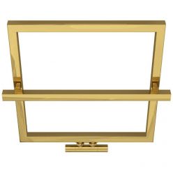 Полотенцесушитель водяной Сунержа Штиль EU50+, высота 60 см, ширина 60 см, цвет золото, 03-0256-5353