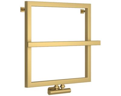 Полотенцесушитель водяной Сунержа Штиль EU50+, высота 60 см, ширина 60 см, цвет матовое золото, 032-0256-5353