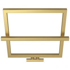 Полотенцесушитель водяной Сунержа Штиль EU50+, высота 60 см, ширина 60 см, цвет матовое золото, 032-0256-5353