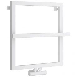 Полотенцесушитель водяной Сунержа Штиль EU50+, высота 60 см, ширина 60 см, цвет матовый белый, 30-0256-5353