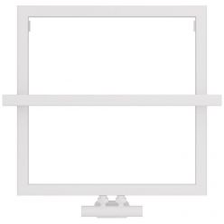 Полотенцесушитель водяной Сунержа Штиль EU50+, высота 60 см, ширина 60 см, цвет матовый белый, 30-0256-5353