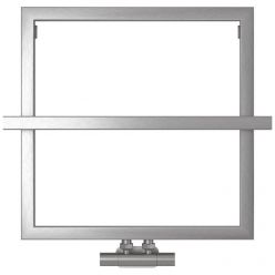 Полотенцесушитель водяной Сунержа Штиль EU50+, высота 60 см, ширина 60 см, цвет сатин, 071-0256-5353