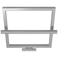 Полотенцесушитель водяной Сунержа Штиль EU50+, высота 60 см, ширина 60 см, цвет сатин, 071-0256-5353