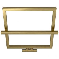 Полотенцесушитель водяной Сунержа Штиль EU50+, высота 60 см, ширина 60 см, цвет состаренная латунь, 051-0256-5353