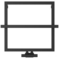 Полотенцесушитель водяной Сунержа Штиль EU50+, высота 60 см, ширина 60 см, цвет темный титан муар, 15-0256-5353