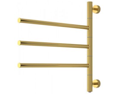 Полотенцесушитель электрический Сунержа Триада, высота 54 см, ширина 58.5 см, цвет золото, 03-0822-0540