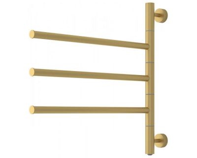 Полотенцесушитель электрический Сунержа Триада, высота 54 см, ширина 58.5 см, цвет матовое золото, 032-0822-0540
