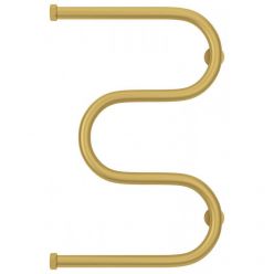 Полотенцесушитель водяной Сунержа М-образный, высота 60 см, ширина 40 см, боковое подключение 60 см, цвет матовое золото, 032-0007-6040