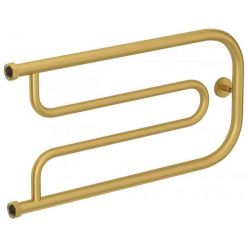Полотенцесушитель водяной Сунержа Гусли, ширина 65 см, высота 32 см, боковое подключение 32 см, цвет матовое золото, 032-0009-3265