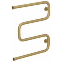 Полотенцесушитель водяной Сунержа Ш-образный, высота 60 см, ширина 50 см, боковое подключение 60 см, цвет матовое золото, 032-0014-6050