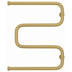 Полотенцесушитель водяной Сунержа Ш-образный, высота 60 см, ширина 50 см, боковое подключение 60 см, цвет матовое золото, 032-0014-6050
