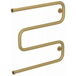 Полотенцесушитель водяной Сунержа Ш-образный, высота 60 см, ширина 60 см, боковое подключение 60 см, цвет матовое золото, 032-0014-6060