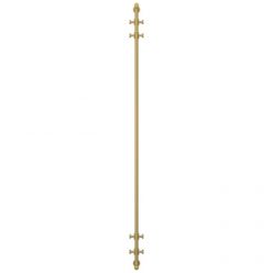Полотенцесушитель водяной Сунержа Хорда, высота 180 см, ширина 20 см, боковое подключение 180 см, цвет матовое золото, 032-0124-1800