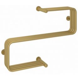 Полотенцесушитель водяной Сунержа Фабула, высота 50 см, ширина 70 см, боковое подключение 50 см, цвет матовое золото, 032-0125-5070