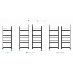 Полотенцесушитель водяной Сунержа Галант+, высота 120 см, ширина 50 см, универсальное подключение, цвет матовое золото, 032-0200-1250