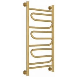 Полотенцесушитель водяной Сунержа Элегия+, высота 80 см, ширина 40 см, универсальное подключение, цвет матовое золото, 032-0205-8040