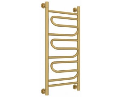Полотенцесушитель водяной Сунержа Элегия+, высота 80 см, ширина 40 см, универсальное подключение, цвет матовое золото, 032-0205-8040