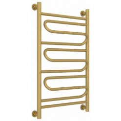 Полотенцесушитель водяной Сунержа Элегия+, высота 80 см, ширина 50 см, универсальное подключение, цвет матовое золото, 032-0205-8050