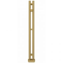 Полотенцесушитель водяной Сунержа Нюанс EU50+, высота 84 см, ширина 5 см, нижнее подключение, цвет матовое золото, 032-0212-0840