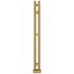 Полотенцесушитель водяной Сунержа Нюанс EU50+, высота 84 см, ширина 5 см, нижнее подключение, цвет матовое золото, 032-0212-0840