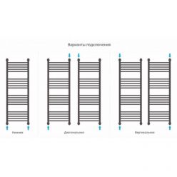 Полотенцесушитель водяной Сунержа Богема+, высота 120 см, ширина 40 см, цвет матовое золото, 032-0220-1240