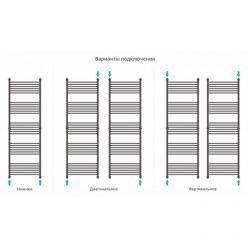 Полотенцесушитель водяной Сунержа Богема+, высота 190 см, ширина 60 см, цвет матовое золото, 032-0220-1960