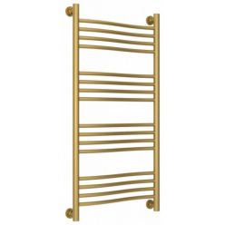 Полотенцесушитель водяной Сунержа Флюид+, высота 100, ширина 50 см, цвет матовое золото, 032-0222-1050