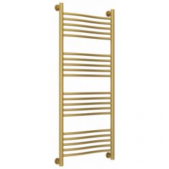 Полотенцесушитель водяной Сунержа Флюид+, высота 120, ширина 50 см, цвет матовое золото, 032-0222-1250