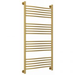 Полотенцесушитель водяной Сунержа Флюид+, высота 120, ширина 60 см, цвет матовое золото, 032-0222-1260