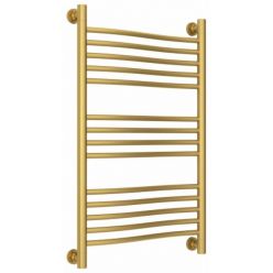 Полотенцесушитель водяной Сунержа Флюид+, высота 80, ширина 50 см, цвет матовое золото, 032-0222-8050