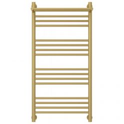 Полотенцесушитель водяной Сунержа Богема+, высота 100 см, ширина 50 см, с полкой, цвет матовое золото, 032-0223-1050