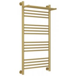 Полотенцесушитель водяной Сунержа Богема+, высота 100 см, ширина 50 см, с полкой, цвет матовое золото, 032-0223-1050