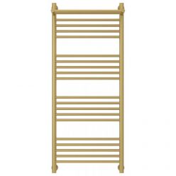 Полотенцесушитель водяной Сунержа Богема+, высота 120 см, ширина 50 см, с полкой, цвет матовое золото, 032-0223-1250