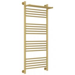 Полотенцесушитель водяной Сунержа Богема+, высота 120 см, ширина 50 см, с полкой, цвет матовое золото, 032-0223-1250