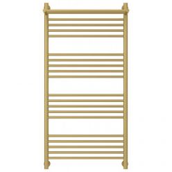 Полотенцесушитель водяной Сунержа Богема+, высота 120 см, ширина 60 см, с полкой, цвет матовое золото, 032-0223-1260