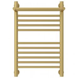 Полотенцесушитель водяной Сунержа Богема+, высота 60 см, ширина 40 см, с полкой, цвет матовое золото, 032-0223-6040