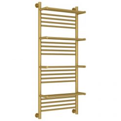Полотенцесушитель водяной Сунержа Богема+, ширина 50 см, высота 120 см, универсальное подключение, 4 полки, цвет матовое золото, 032-0224-1250