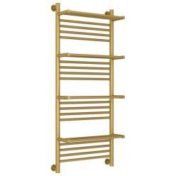 Полотенцесушитель водяной Сунержа Богема+, ширина 50 см, высота 120 см, универсальное подключение, 4 полки, цвет матовое золото, 032-0224-1250