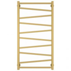 Полотенцесушитель водяной Сунержа Сирокко, высота 100 см, ширина 50 см, нижнее подключение 50 см, цвет матовое золото, 032-0253-1050