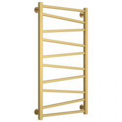 Полотенцесушитель водяной Сунержа Сирокко, высота 100 см, ширина 50 см, нижнее подключение 50 см, цвет матовое золото, 032-0253-1050