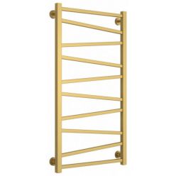 Полотенцесушитель водяной Сунержа Сирокко, высота 100 см, ширина 50 см, нижнее подключение 50 см, цвет матовое золото, 032-0253-1050