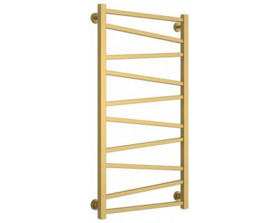 Полотенцесушитель водяной Сунержа Сирокко, высота 100 см, ширина 50 см, нижнее подключение 50 см, цвет матовое золото, 032-0253-1050